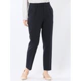 75紺 | ダブルクロス テーパードパンツ 紺(セットアップ可能) | TAKA-Q WOMEN