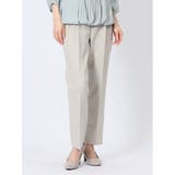 33ベージュ | ストレッチウォッシャブル シャーク テーパードパンツ | TAKA-Q WOMEN