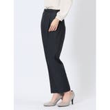 ストレッチウォッシャブル シャーク テーパードパンツ 紺(セットアップ可能) | TAKA-Q WOMEN | 詳細画像2