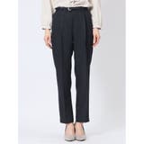 ストレッチウォッシャブル シャーク テーパードパンツ 紺(セットアップ可能) | TAKA-Q WOMEN | 詳細画像6