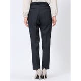 ストレッチウォッシャブル シャーク テーパードパンツ 紺(セットアップ可能) | TAKA-Q WOMEN | 詳細画像8