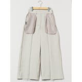 ストレッチウォッシャブル シャーク ワイドパンツ ベージュ(セットアップ可能) | TAKA-Q WOMEN | 詳細画像11