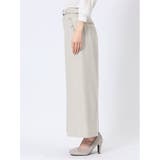 ストレッチウォッシャブル シャーク ワイドパンツ ベージュ(セットアップ可能) | TAKA-Q WOMEN | 詳細画像7