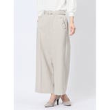 33ベージュ | ストレッチウォッシャブル シャーク ワイドパンツ ベージュ(セットアップ可能) | TAKA-Q WOMEN