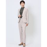 ウーリッシュ テーパードパンツ ライトグレー(セットアップ可能) | TAKA-Q WOMEN | 詳細画像5