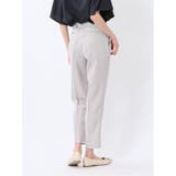 ストレッチウォッシャブル テーパードパンツ ライトグレー(セットアップ可能) | TAKA-Q WOMEN | 詳細画像3