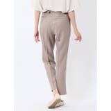 ストレッチウォッシャブル テーパードパンツ ベージュ(セットアップ可能) | TAKA-Q WOMEN | 詳細画像3