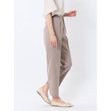 ストレッチウォッシャブル テーパードパンツ ベージュ(セットアップ可能) | TAKA-Q WOMEN | 詳細画像4
