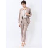 ストレッチウォッシャブル テーパードパンツ ベージュ(セットアップ可能) | TAKA-Q WOMEN | 詳細画像5