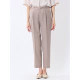 ストレッチウォッシャブル テーパードパンツ ベージュ(セットアップ可能) | TAKA-Q WOMEN | 詳細画像6