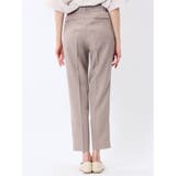 ストレッチウォッシャブル テーパードパンツ ベージュ(セットアップ可能) | TAKA-Q WOMEN | 詳細画像8