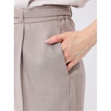ストレッチウォッシャブル テーパードパンツ ベージュ(セットアップ可能) | TAKA-Q WOMEN | 詳細画像9