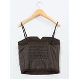 ウォッシャブル クリアツイル ビスチェ こげ茶(セットアップ可能) | TAKA-Q WOMEN | 詳細画像11 