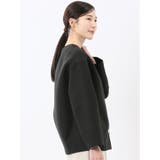 ツイード調ボンディング ノーカラーブルゾン | TAKA-Q WOMEN | 詳細画像4 