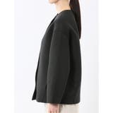 ツイード調ボンディング ノーカラーブルゾン | TAKA-Q WOMEN | 詳細画像7 