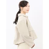 起毛 ショートブルゾン | TAKA-Q WOMEN | 詳細画像18
