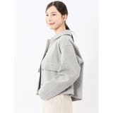 起毛 ショートブルゾン | TAKA-Q WOMEN | 詳細画像2