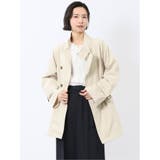 33ベージュ | ツイル ハーフスタンドコート | TAKA-Q WOMEN