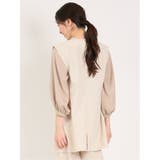 麻調合繊 ロングジレ(セットアップ可能) | TAKA-Q WOMEN | 詳細画像13 