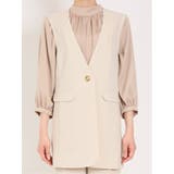 麻調合繊 ロングジレ(セットアップ可能) | TAKA-Q WOMEN | 詳細画像15 