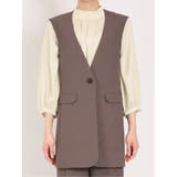 麻調合繊 ロングジレ(セットアップ可能) | TAKA-Q WOMEN | 詳細画像25 