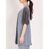 麻調合繊 ロングジレ(セットアップ可能) | TAKA-Q WOMEN | 詳細画像6 