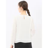 消しプリーツ 長袖プルオーバーブラウス | TAKA-Q WOMEN | 詳細画像3 