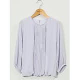 消しプリーツ 7分袖プルオーバーブラウス | TAKA-Q WOMEN | 詳細画像12