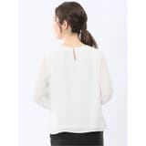 消しプリーツ 7分袖プルオーバーブラウス | TAKA-Q WOMEN | 詳細画像16