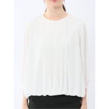 消しプリーツ 7分袖プルオーバーブラウス | TAKA-Q WOMEN | 詳細画像19