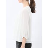 消しプリーツ 7分袖プルオーバーブラウス | TAKA-Q WOMEN | 詳細画像20