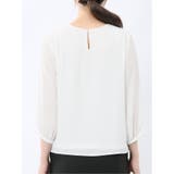 消しプリーツ 7分袖プルオーバーブラウス | TAKA-Q WOMEN | 詳細画像21