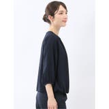 消しプリーツ 7分袖プルオーバーブラウス | TAKA-Q WOMEN | 詳細画像25