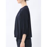 消しプリーツ 7分袖プルオーバーブラウス | TAKA-Q WOMEN | 詳細画像30