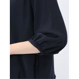 消しプリーツ 7分袖プルオーバーブラウス | TAKA-Q WOMEN | 詳細画像34