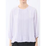 消しプリーツ 7分袖プルオーバーブラウス | TAKA-Q WOMEN | 詳細画像6