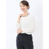 01白 | 袖プリーツ プルオーバーブラウス | TAKA-Q WOMEN