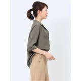 脇タック前開き スキッパーシャツチュニック | TAKA-Q WOMEN | 詳細画像28