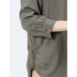 脇タック前開き スキッパーシャツチュニック | TAKA-Q WOMEN | 詳細画像34