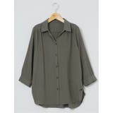 脇タック前開き スキッパーシャツチュニック | TAKA-Q WOMEN | 詳細画像35