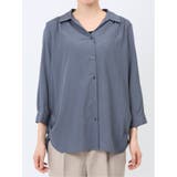 脇タック前開き スキッパーシャツチュニック | TAKA-Q WOMEN | 詳細画像41