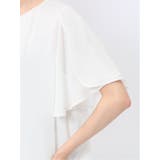 消しプリーツ 半袖プルオーバーブラウス | TAKA-Q WOMEN | 詳細画像11