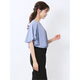 消しプリーツ 半袖プルオーバーブラウス | TAKA-Q WOMEN | 詳細画像15