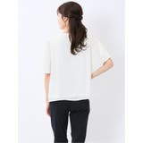 消しプリーツ 半袖プルオーバーブラウス | TAKA-Q WOMEN | 詳細画像3