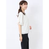 消しプリーツ 半袖プルオーバーブラウス | TAKA-Q WOMEN | 詳細画像4