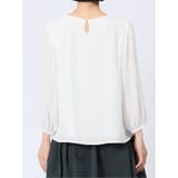 ネックレス付き 8分袖プルオーバーブラウス | TAKA-Q WOMEN | 詳細画像8