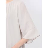 ネックレス付き 7分袖プルオーバーブラウス | TAKA-Q WOMEN | 詳細画像10