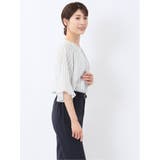ネックレス付き 7分袖プルオーバーブラウス | TAKA-Q WOMEN | 詳細画像14