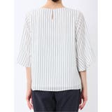 ネックレス付き 7分袖プルオーバーブラウス | TAKA-Q WOMEN | 詳細画像18