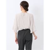 ネックレス付き 7分袖プルオーバーブラウス | TAKA-Q WOMEN | 詳細画像3